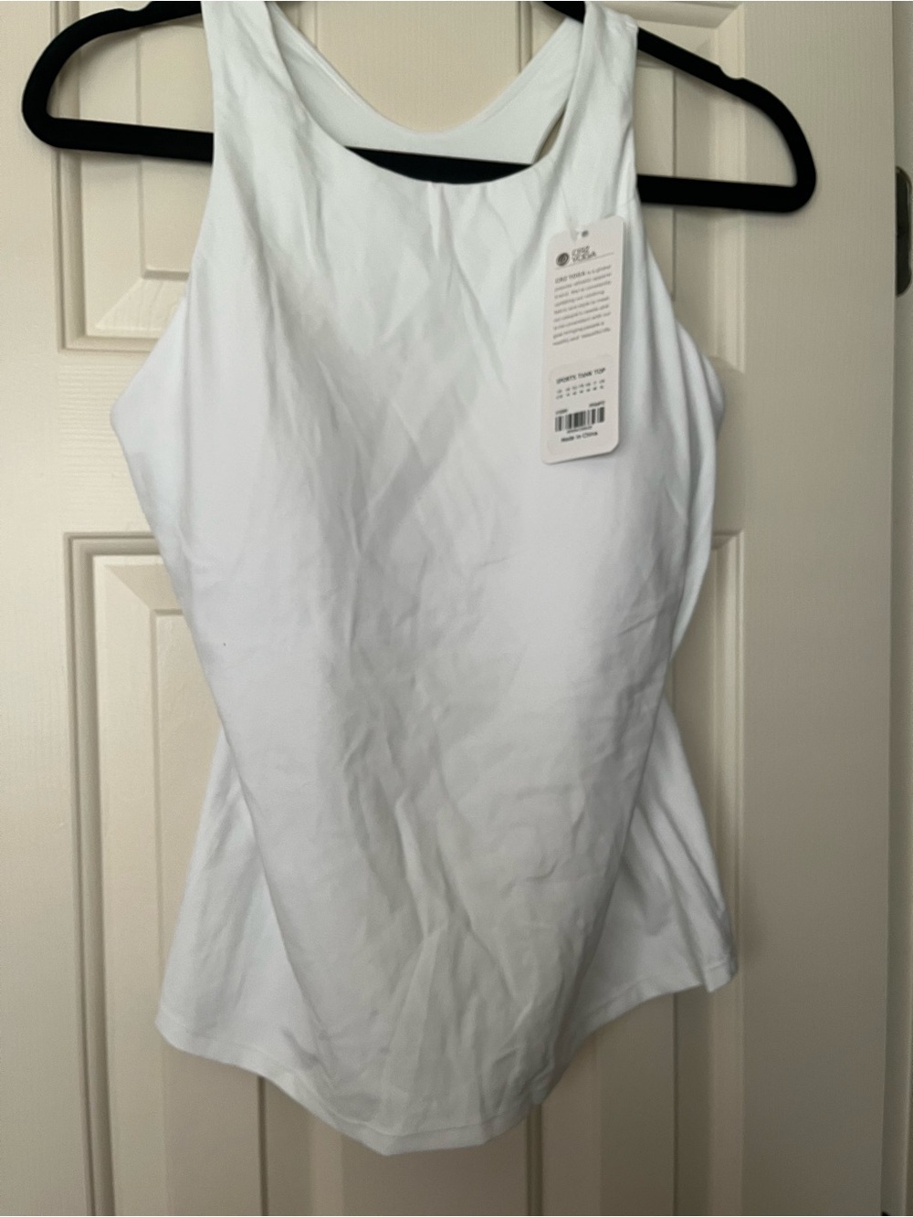 CRZ-Yoga White Racerback Tank Top